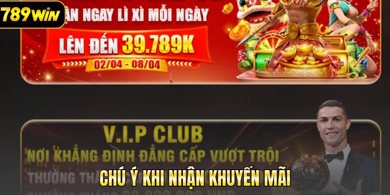 Chú ý khi nhận khuyến mãi